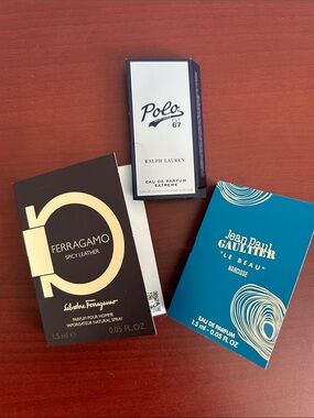 3 pieces men’s samples spray